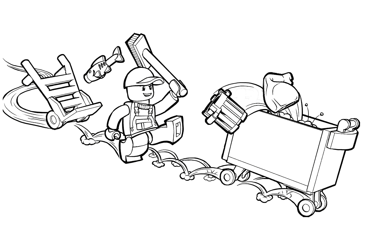 Coloriage Lego junior