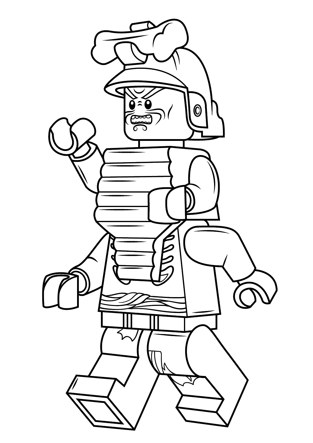 Coloriage Lego Ninjago Lord Garmadon - Ninjago à imprimer
