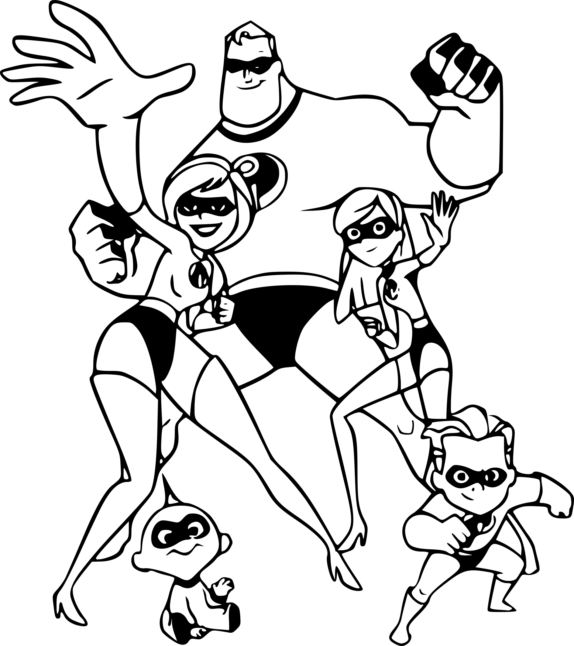 Coloriage Les Indestructibles Disney - Disney à imprimer