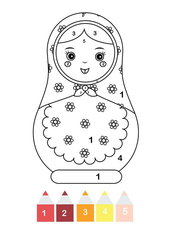 Coloriage Magique Cp Une Poupée Matriochka - Magique à imprimer