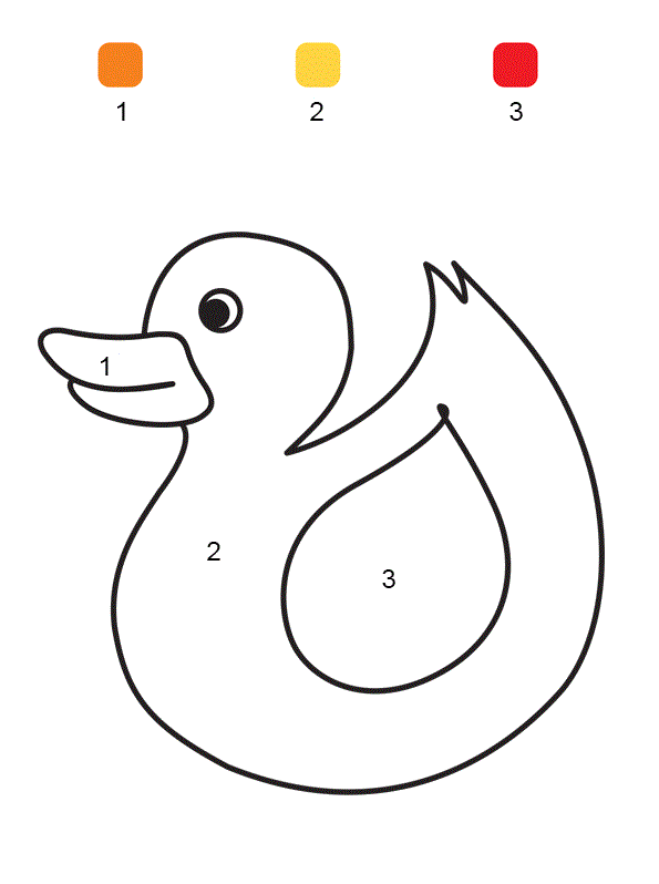 Coloriage Magique Maternelle Canard - Magique à imprimer