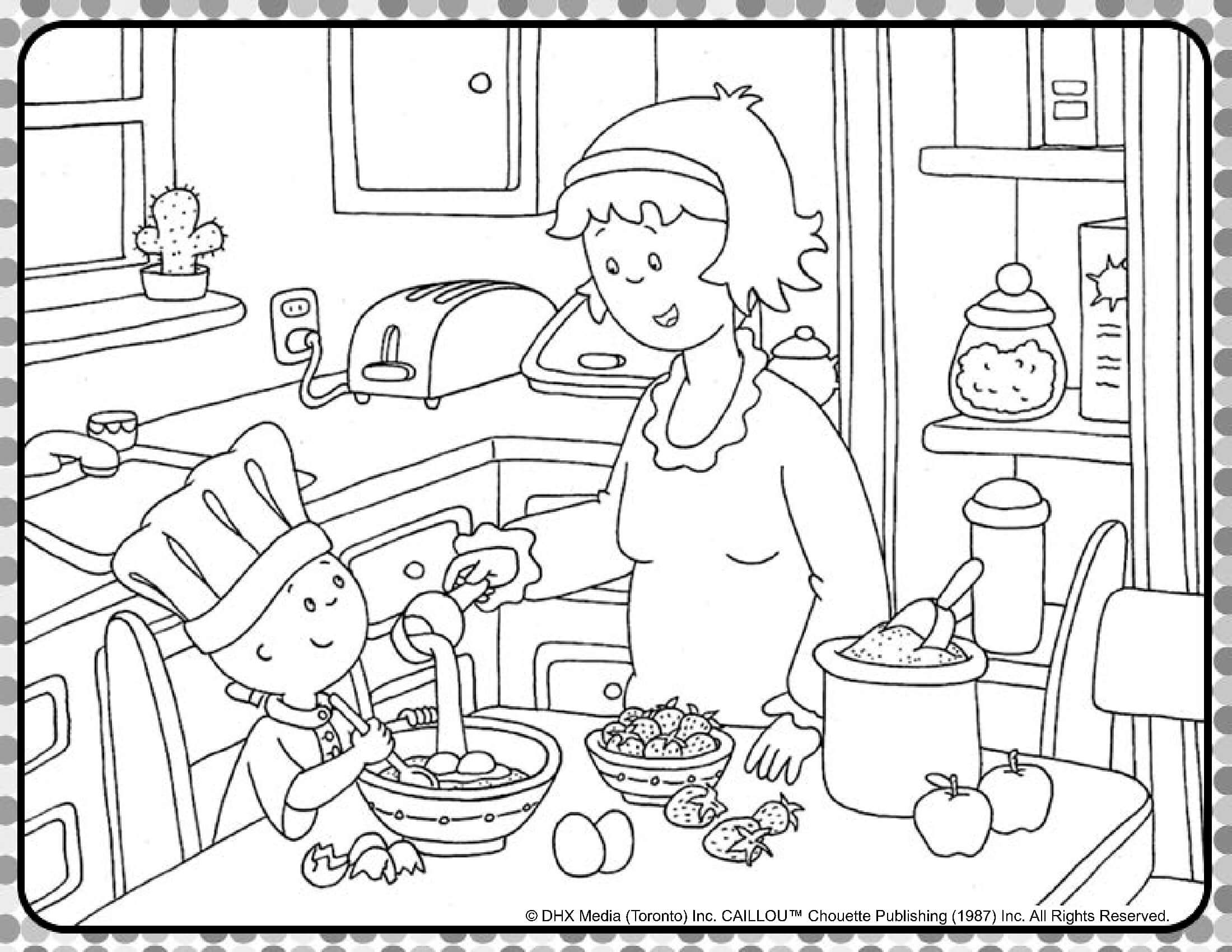 Coloriage Caillou
