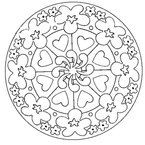 Coloriage Mandala Fête Des Mères - Mandala à imprimer