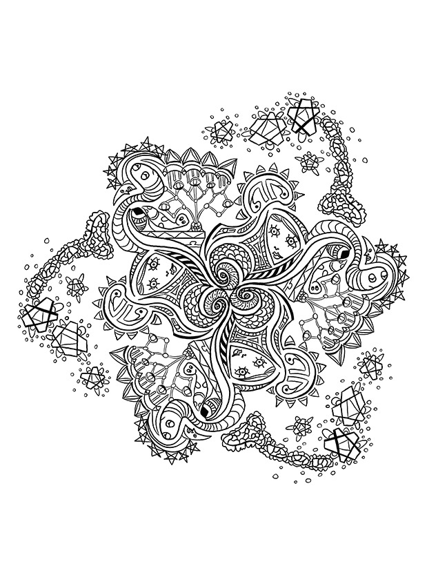 Coloriage Mandala Pattern Adult Anti Stress - Adulte à imprimer