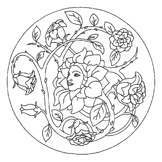 Coloriage Mandala Printemps - Mandala à imprimer
