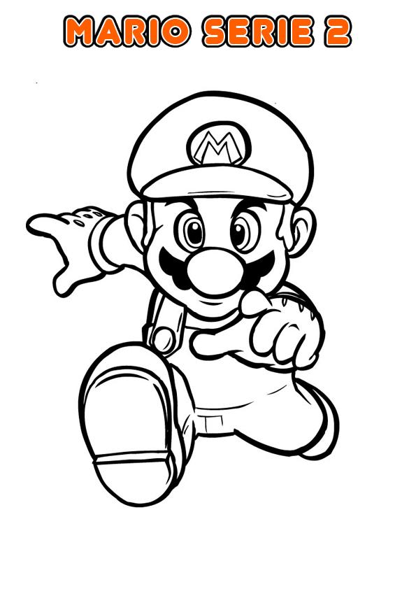 Coloriage Mario affrontant Bowser le roi des Koopas - Mario à imprimer