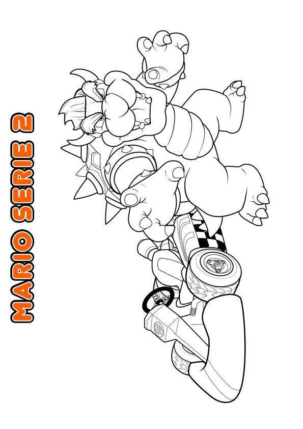 Coloriage Luigi explorant les tuyaux verts - Mario à imprimer