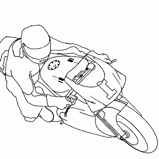 Coloriage Moto