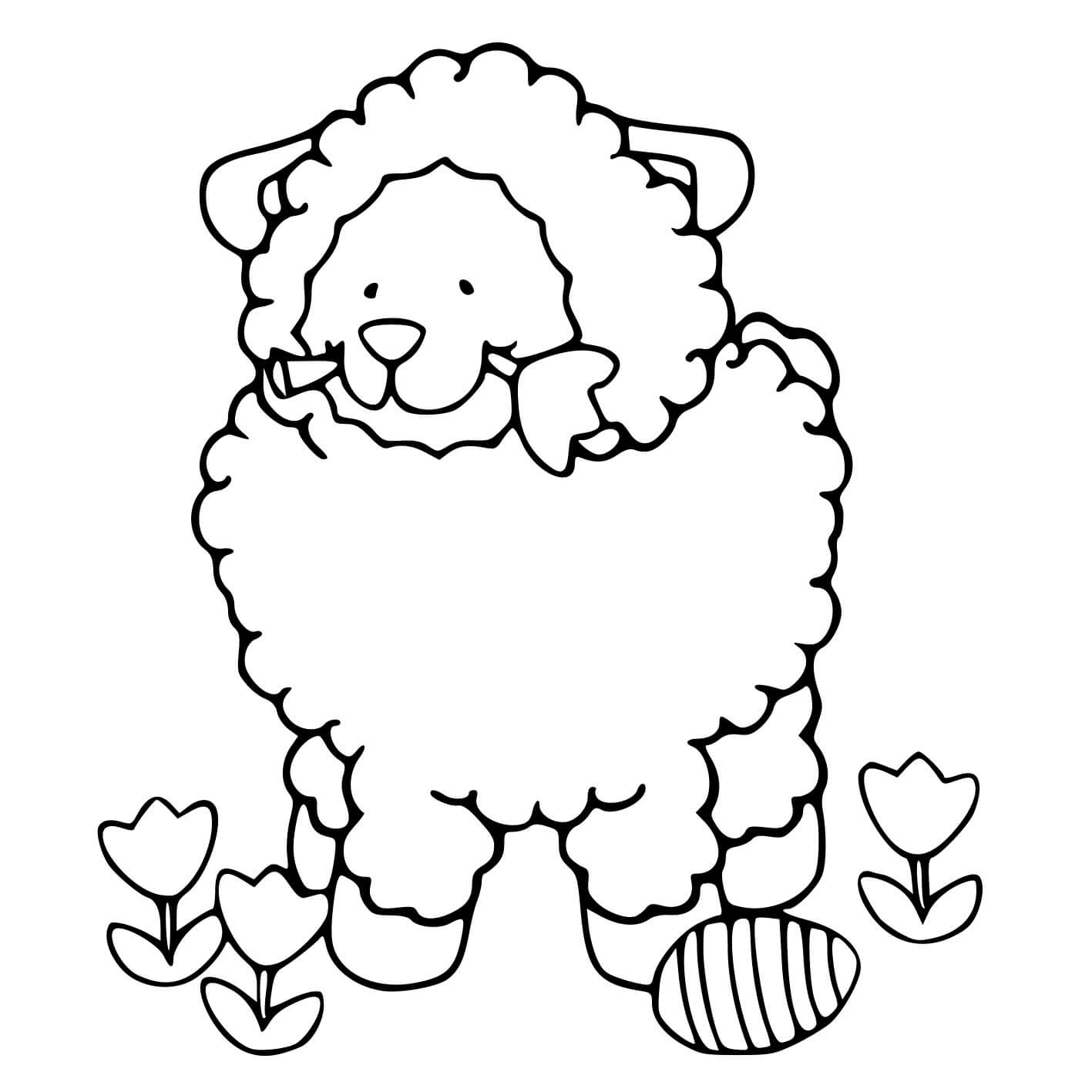 Coloriage Pâques facile