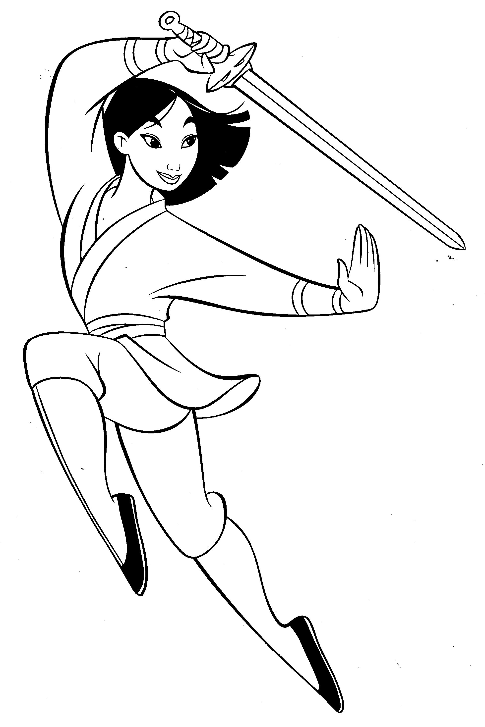 Coloriage Mulan