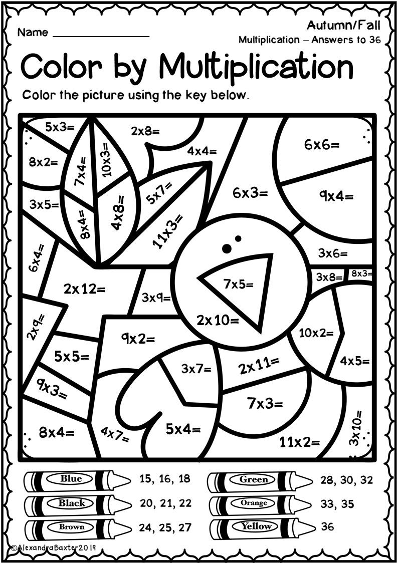Coloriage Multiplication Ce1 Ce2 - Magique à imprimer
