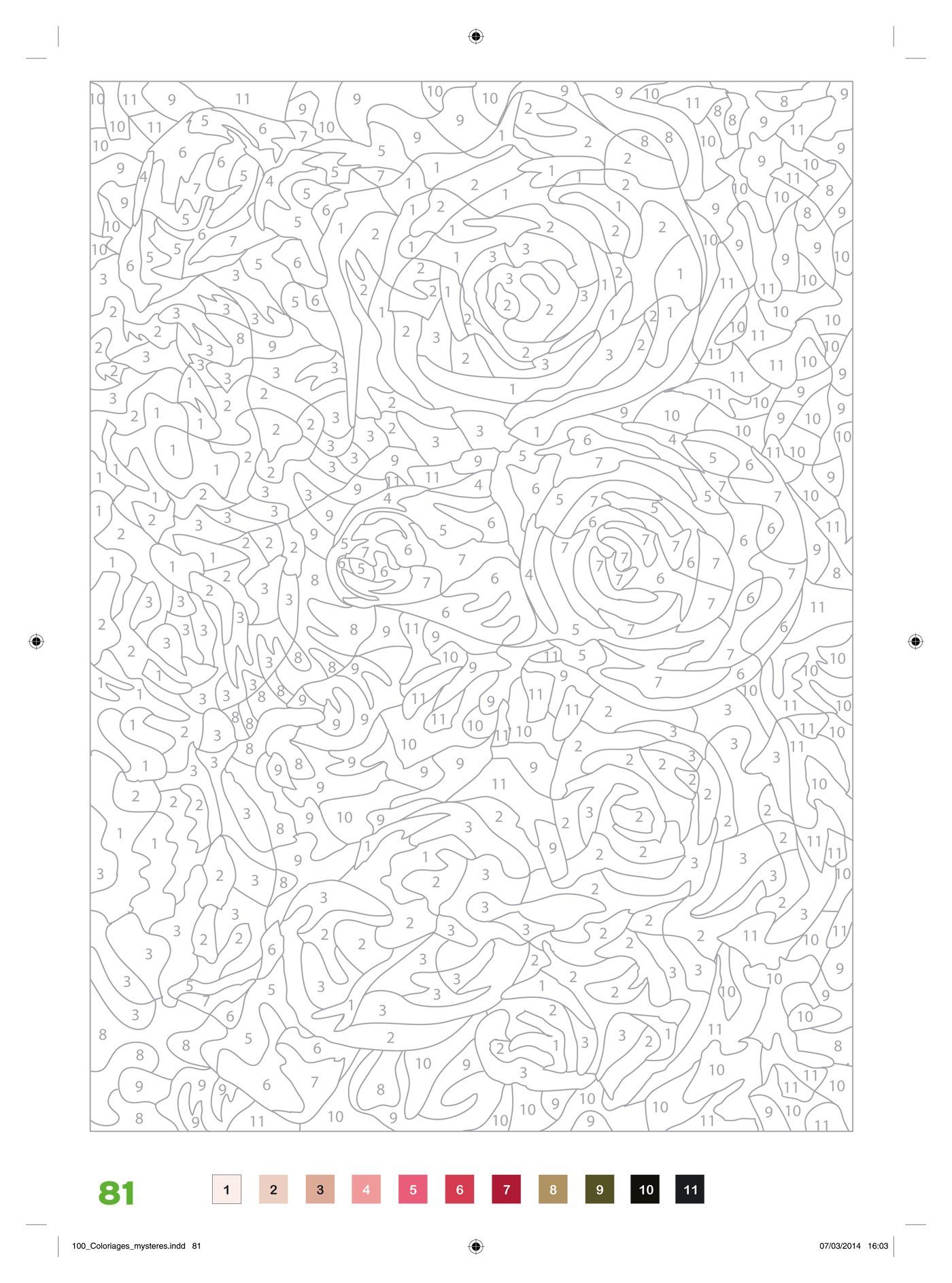 Coloriage Mystere Disney Rose Fleur - Mystere disney à imprimer
