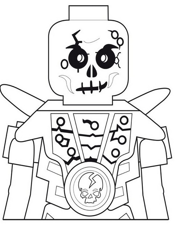 Coloriage Ninjago Chopov Squelette De La Terre - Ninjago à imprimer