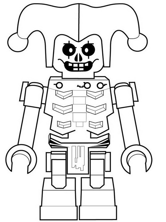 Coloriage Ninjago Krazi Squelette De La Foudre - Ninjago à imprimer