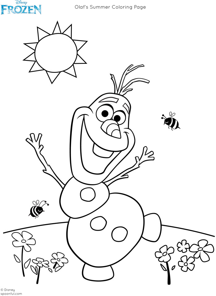 Coloriage Olaf Reine Des Neiges - La Reine des neiges à imprimer