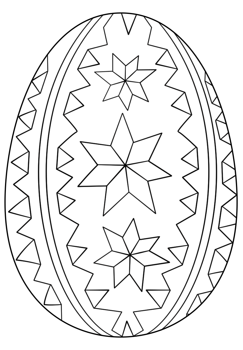 Coloriage Ornate Œuf De Pâques - Pâques à imprimer