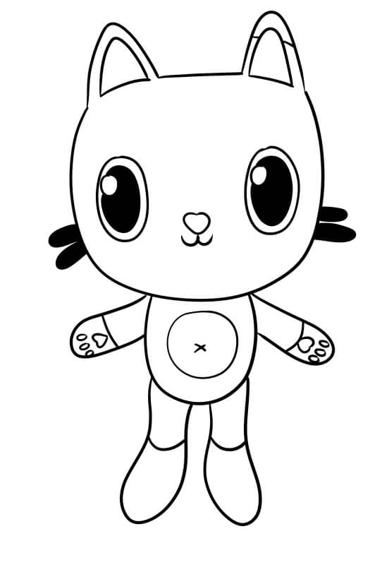 Coloriage Pandy Chat Gabby - Gabby chat à imprimer