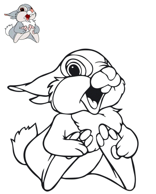 Coloriage Bambi