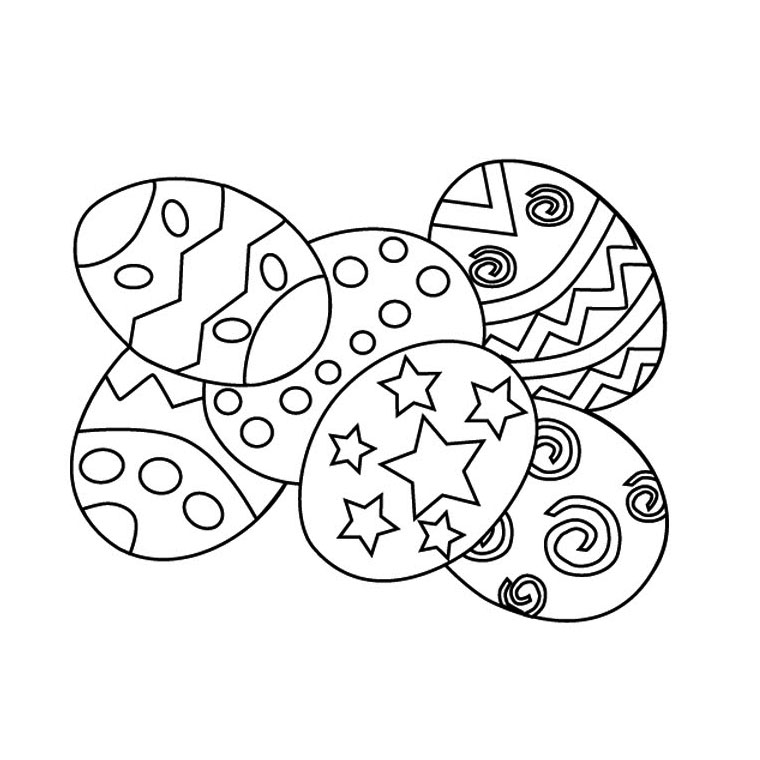 Coloriage Pâques Œuf De Pâques - Pâques à imprimer
