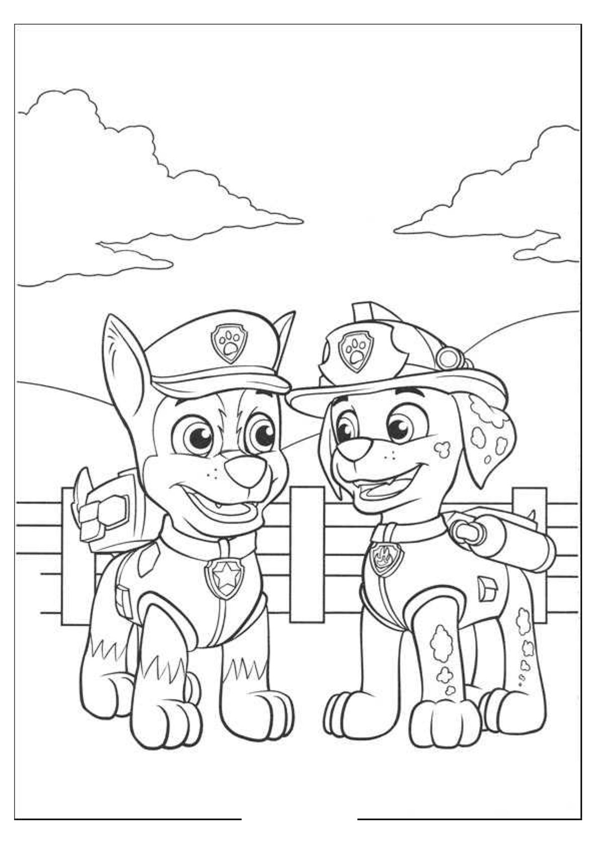 Coloriage Pat Patrouille 8 - Pat patrouille à imprimer
