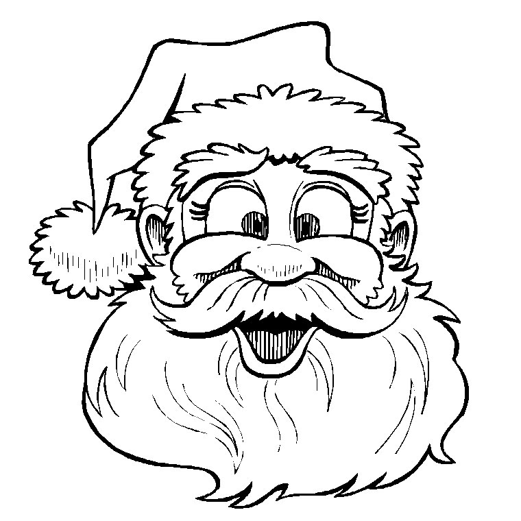 Coloriage Père Noël Interactif - Noël à imprimer