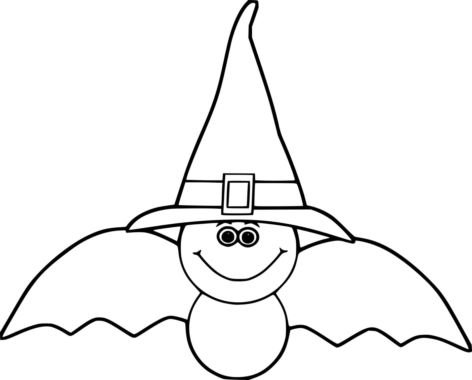 Coloriage Halloween chauve souris