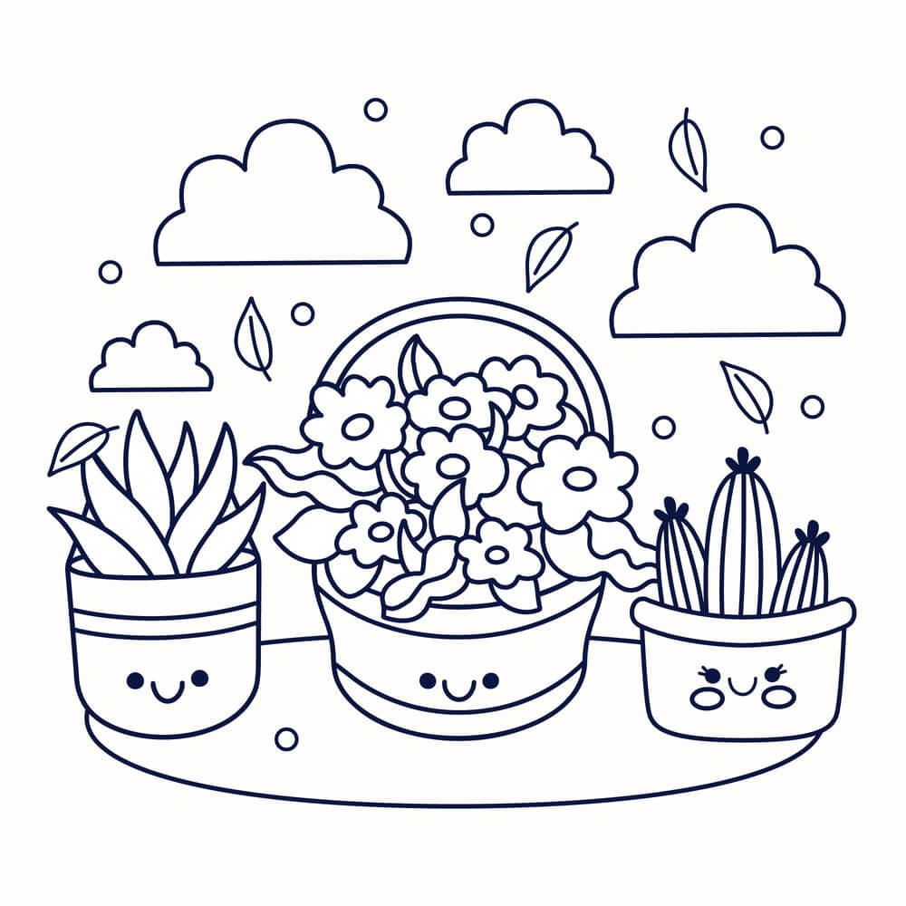 Coloriage Printemps