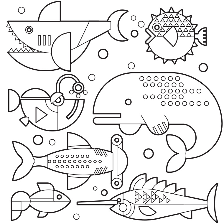 Coloriage Poisson
