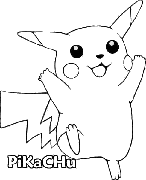Coloriage Pokemon Pokemon Pikachu - Pokémon à imprimer