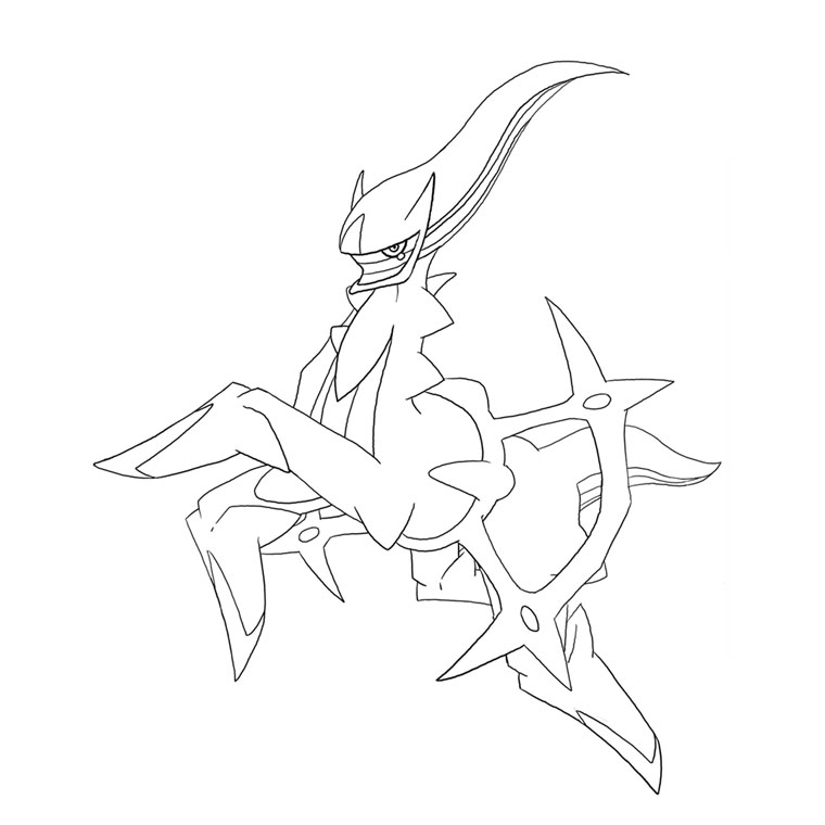 Coloriage Pokemon Légendaire Arceus - Pokémon à imprimer