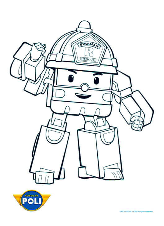 Coloriage Robocar poli