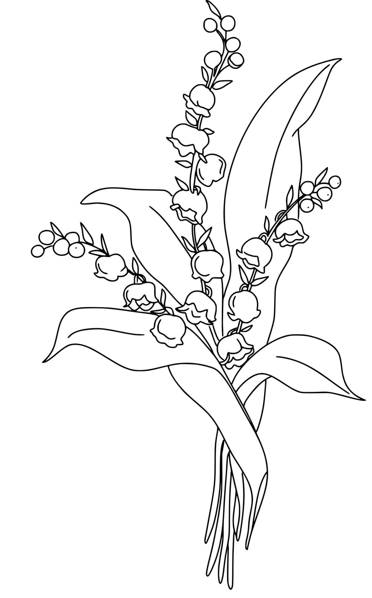 Coloriage Muguet 1er mai