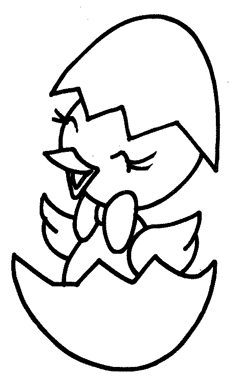 Coloriage Poussin