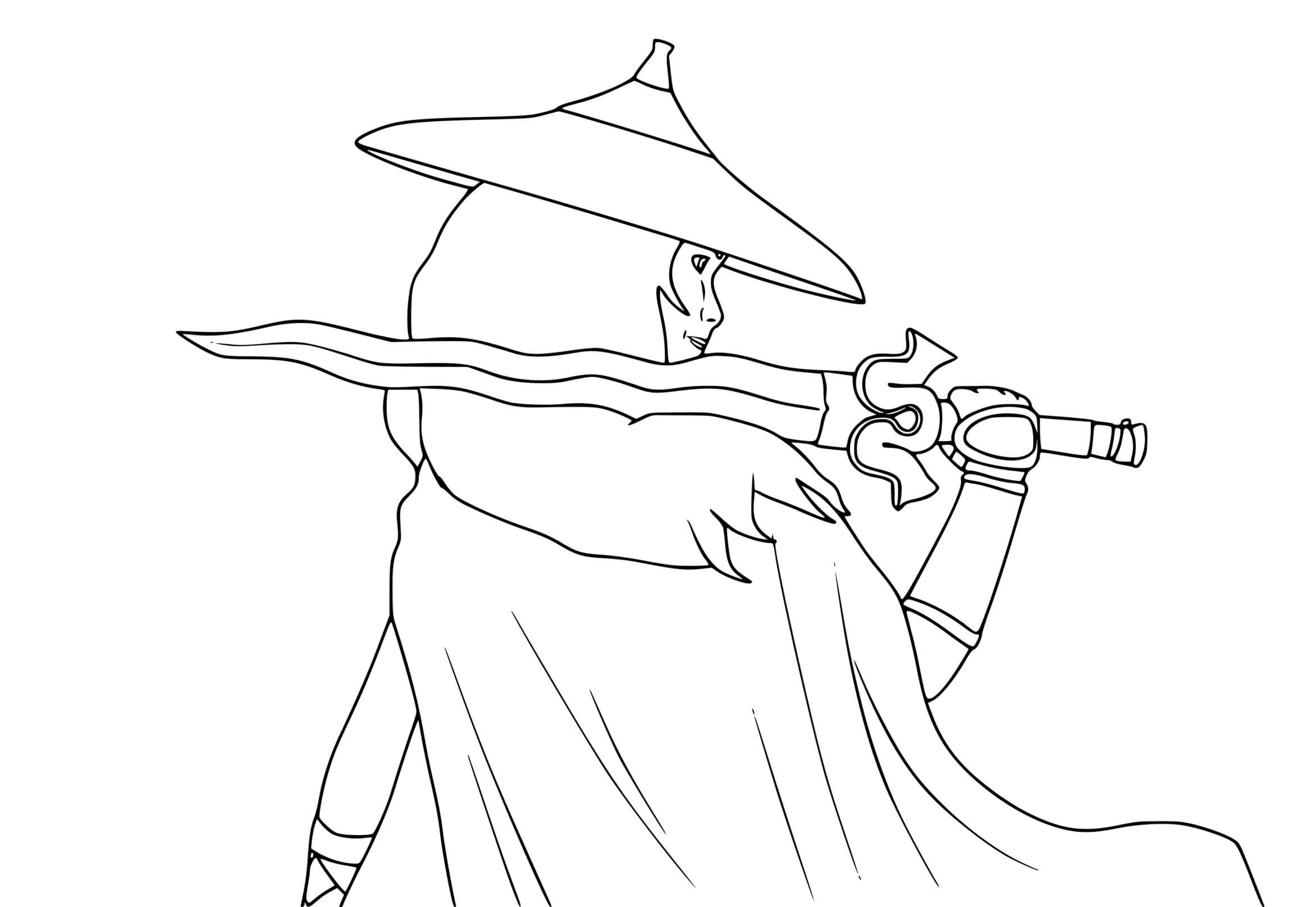 Coloriage Raya et le Dernier Dragon