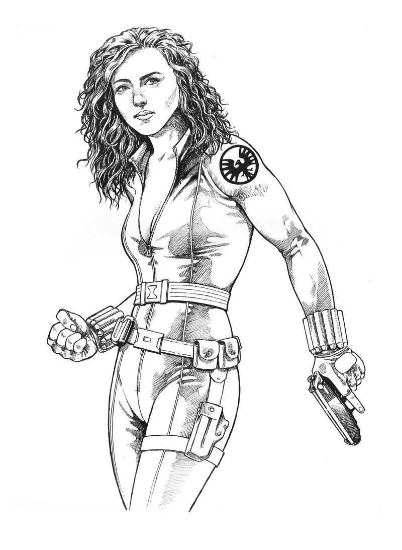 Coloriage Black widow