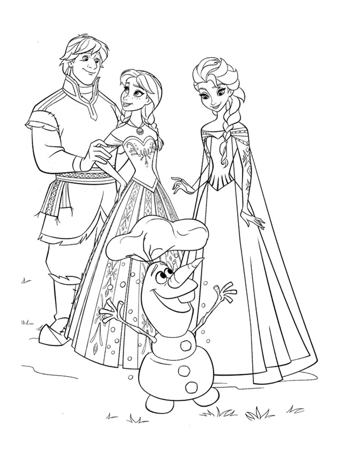 Coloriage Reine des Neiges dans son palais de glace - La Reine des neiges à imprimer