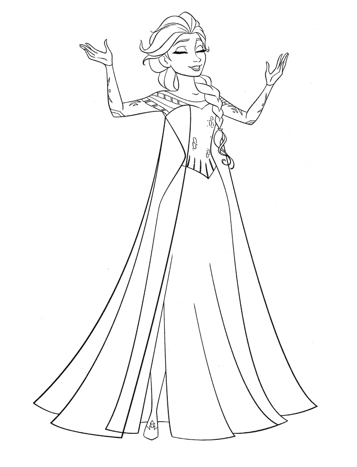 Coloriage Reine Des Neiges Dessin Elsa - La Reine des neiges à imprimer