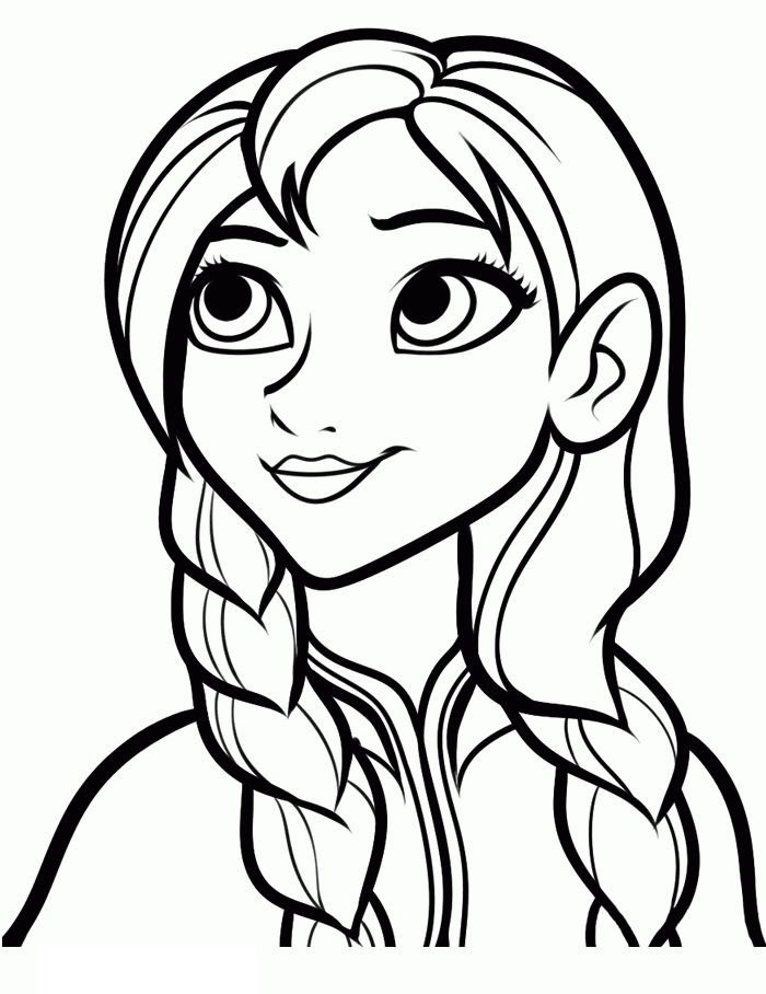 Coloriage Reine Des Neiges Dessin Portrait - La Reine des neiges à imprimer