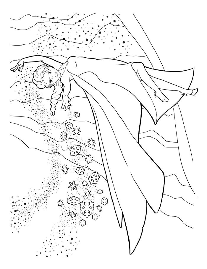 Coloriage La Reine des neiges