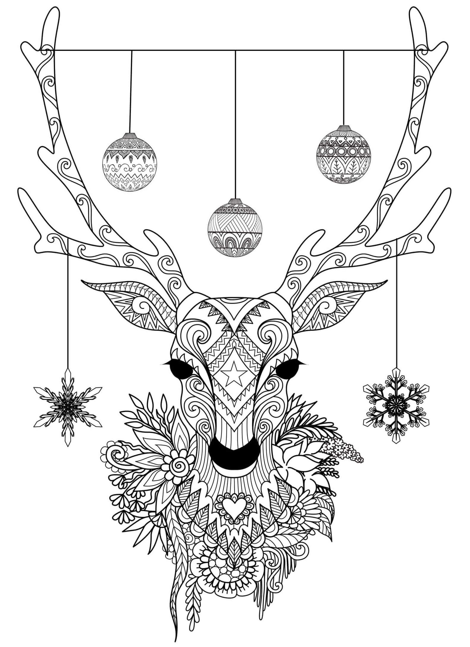 Coloriage Mandala de Noël