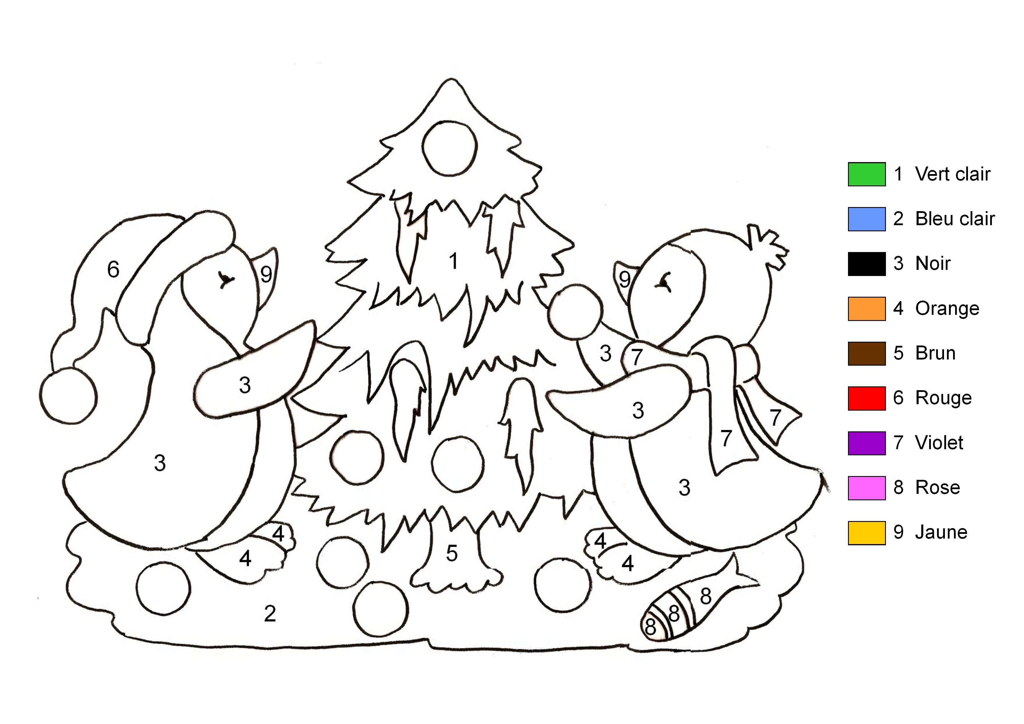 Coloriage Rentrée Maternelle Sapin Noël Magique - Maternelle à imprimer