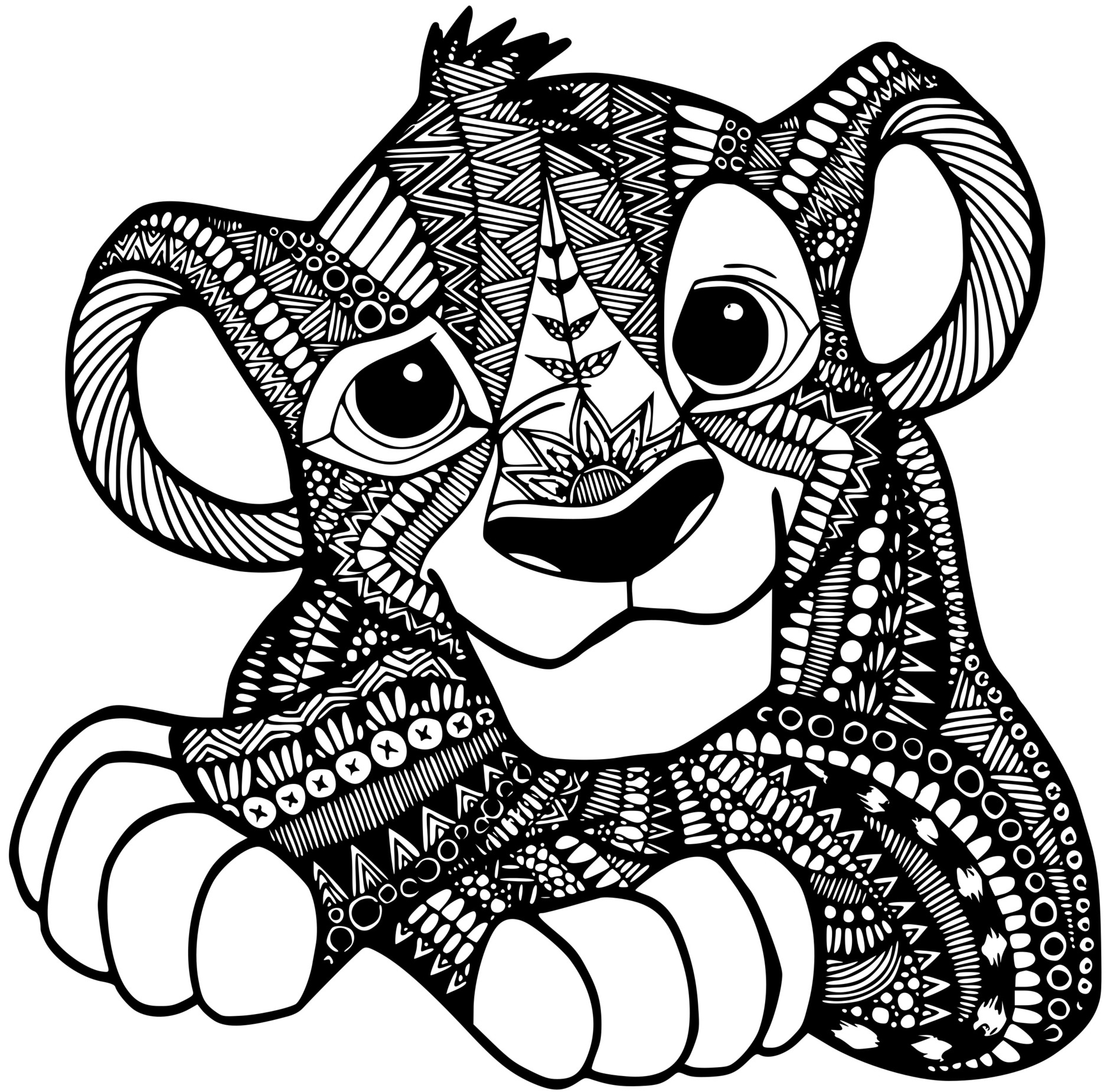 Coloriage Mandala disney
