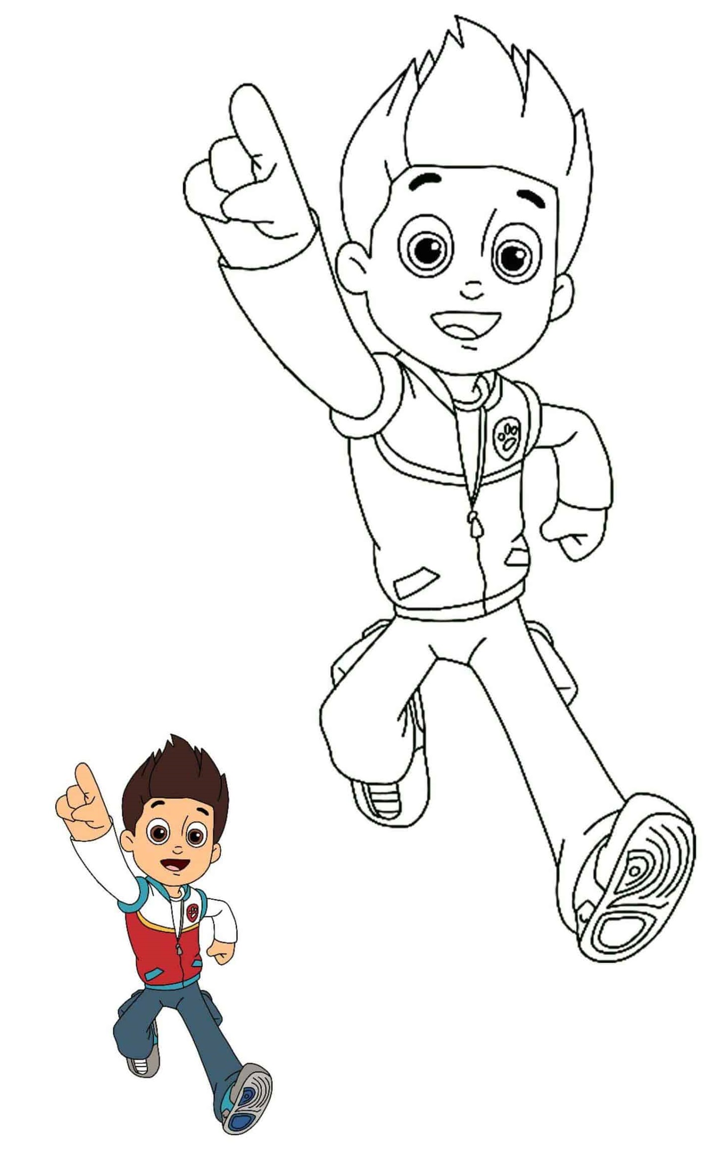 Coloriage Ryder Jeune De 10 Ans Aime Les Aventures - Pat patrouille à imprimer