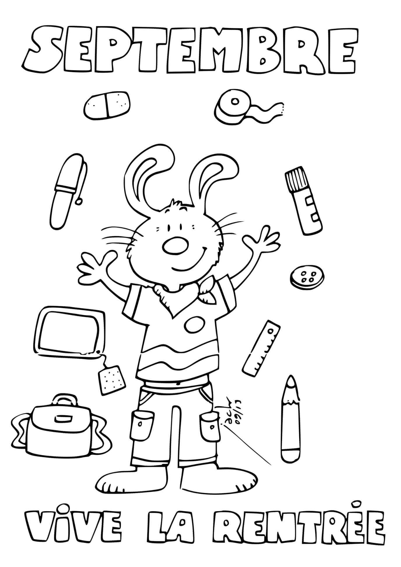 Coloriage Septembre