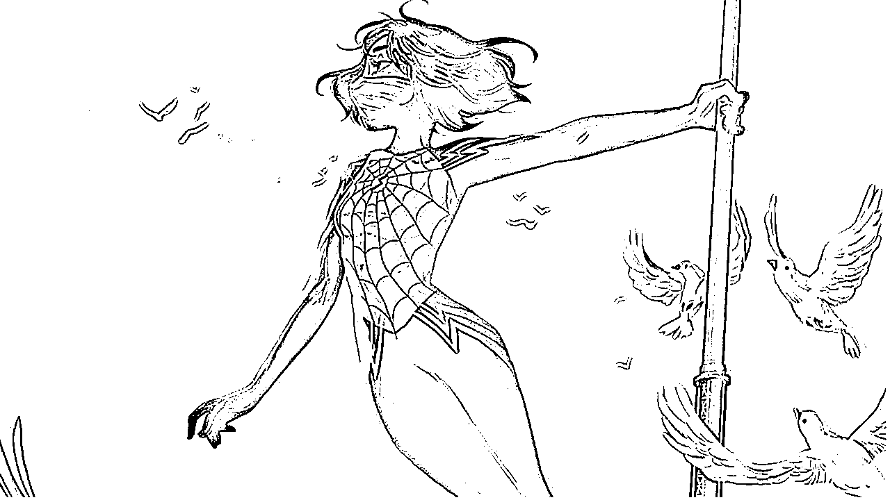 Coloriage Silk héroïne Marvel Spider-Man - Spider-Man à imprimer