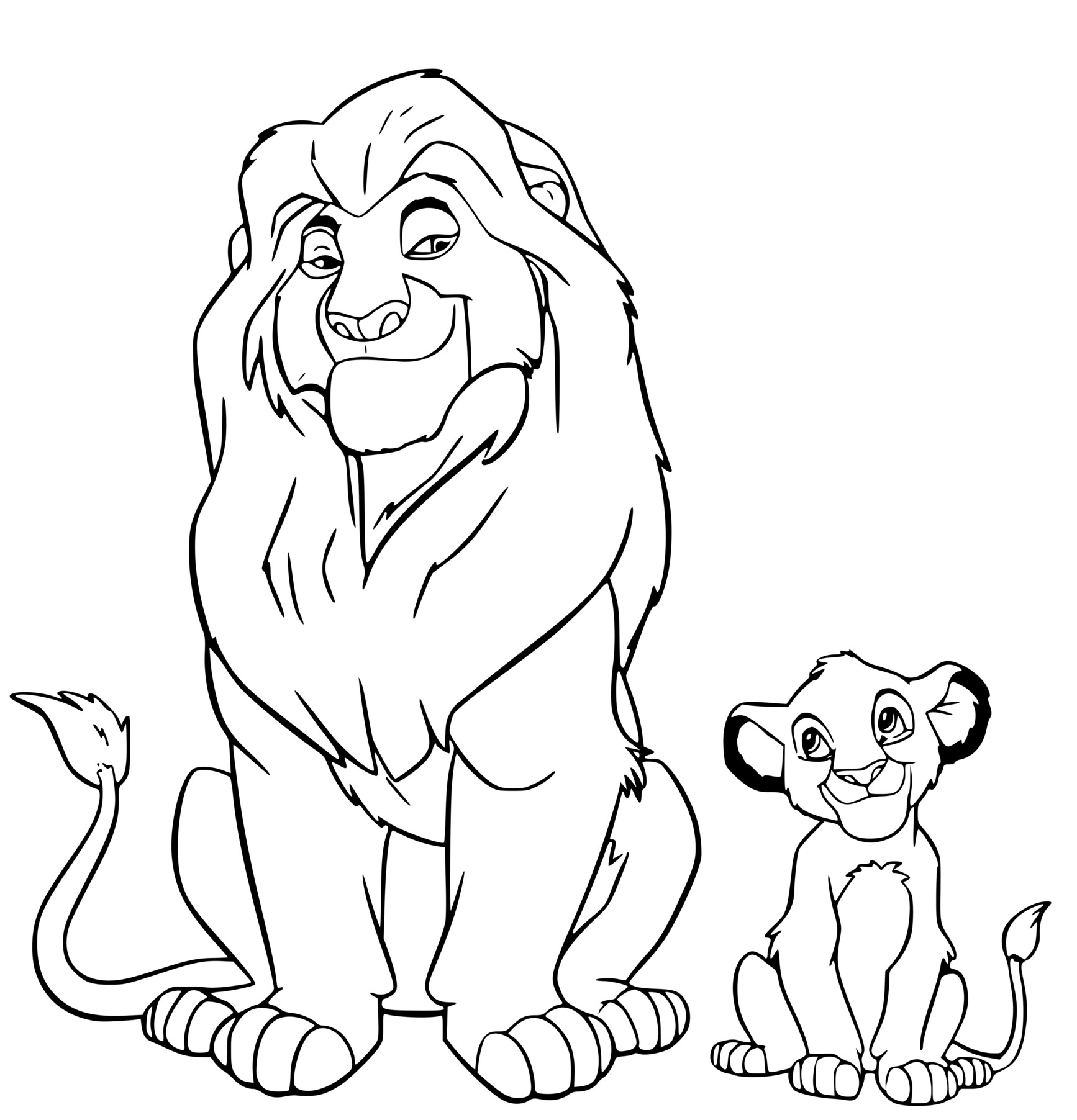 Coloriage Simba