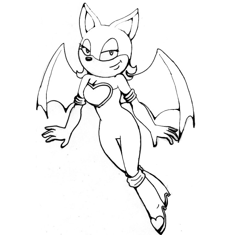 Coloriage Sonic le hérisson bleu courant - Sonic à imprimer