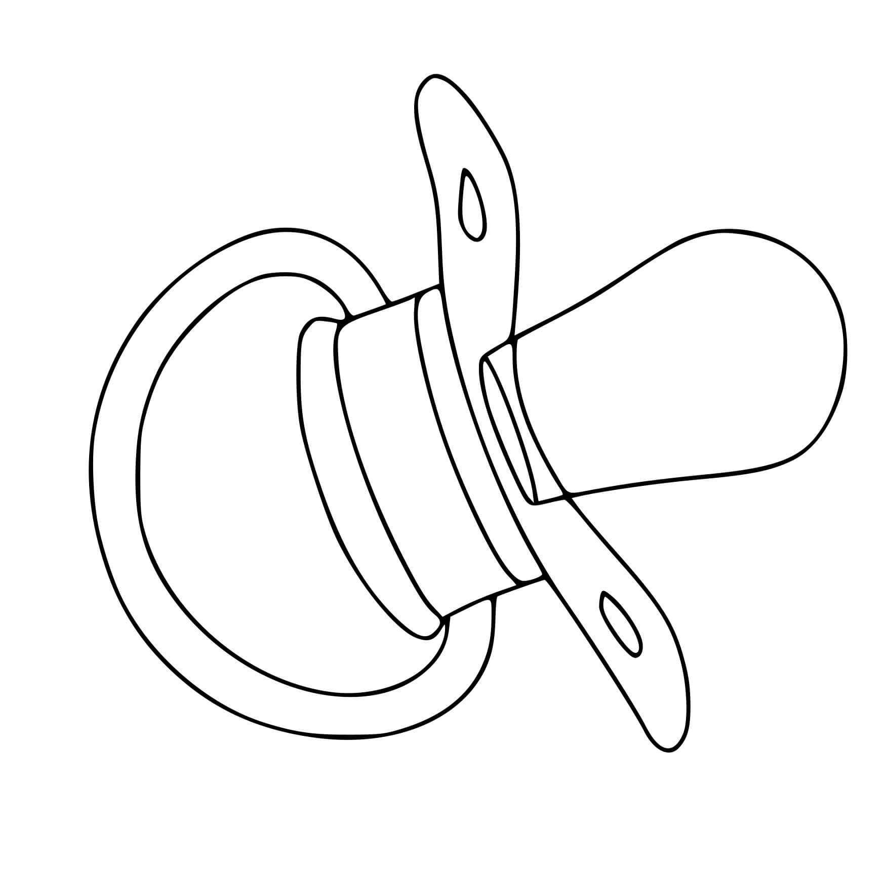 Coloriage Tetine - Maternelle à imprimer