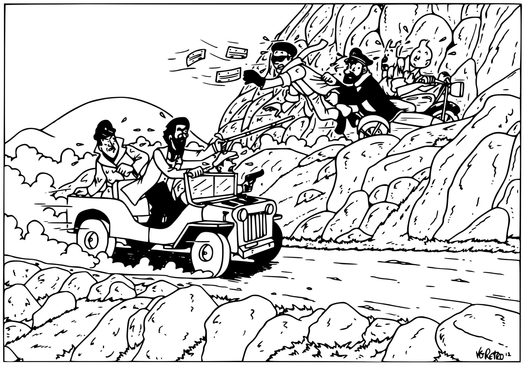 Coloriage Tintin