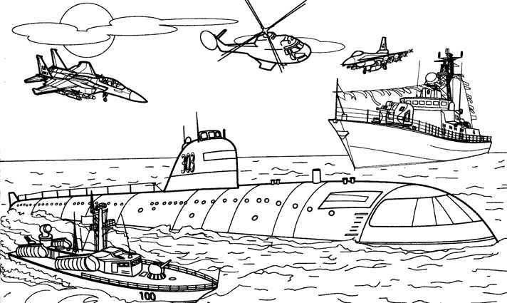 Coloriage Militaire